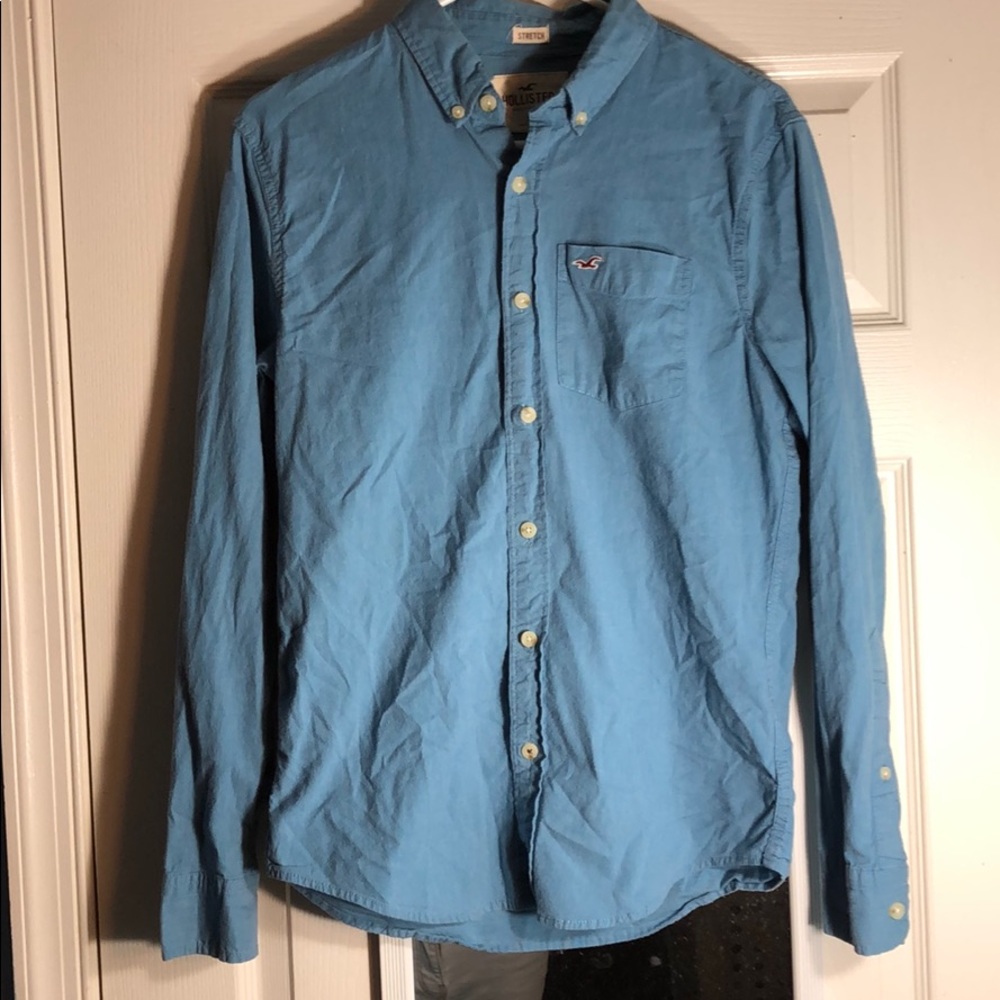 Blue button down from hollister